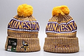Vikings Yellow 2018 NFL Sideline Cold Weather Sport Knit Hat,baseball caps,new era cap wholesale,wholesale hats
